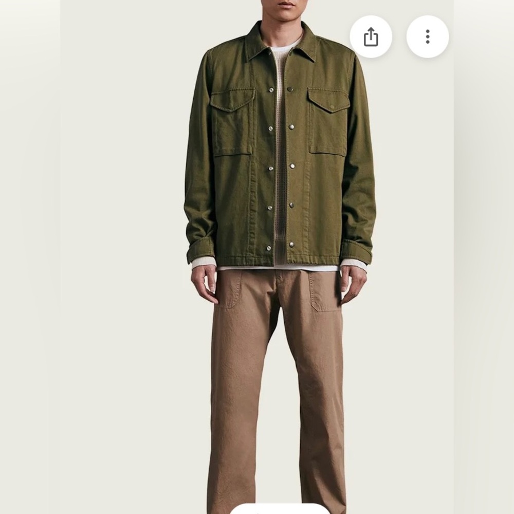 rag & bone Olive Green Utility Jacket
